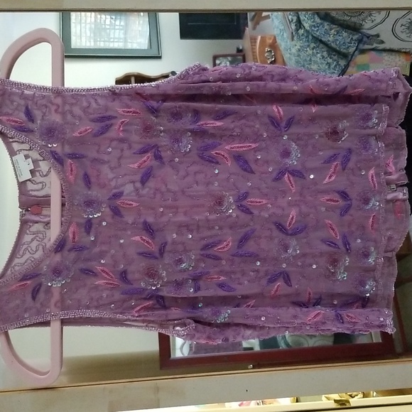 🎀VINTAGE BEADED SILK TOP🎀 - Picture 7 of 7